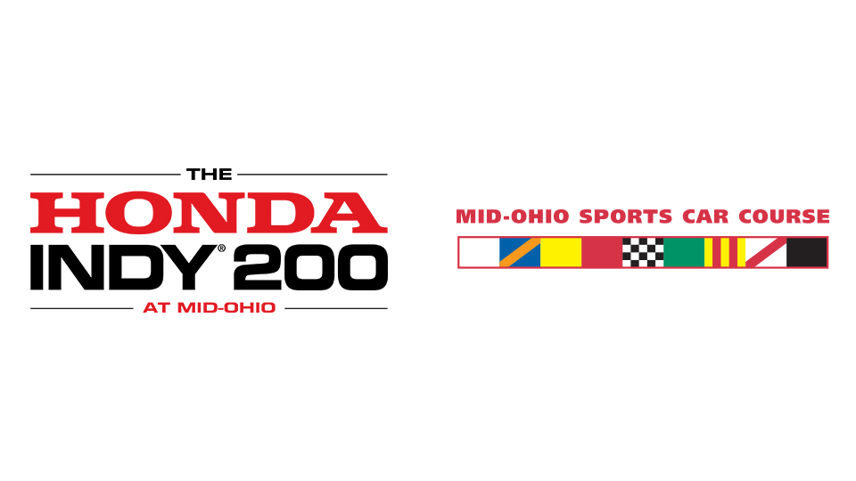 The Honda Indy 200 and Mid-Ohio Sports Car Course logos