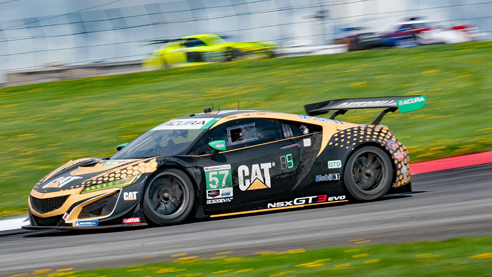 Acura NSX on track at Mid-Ohio Sports Car Course