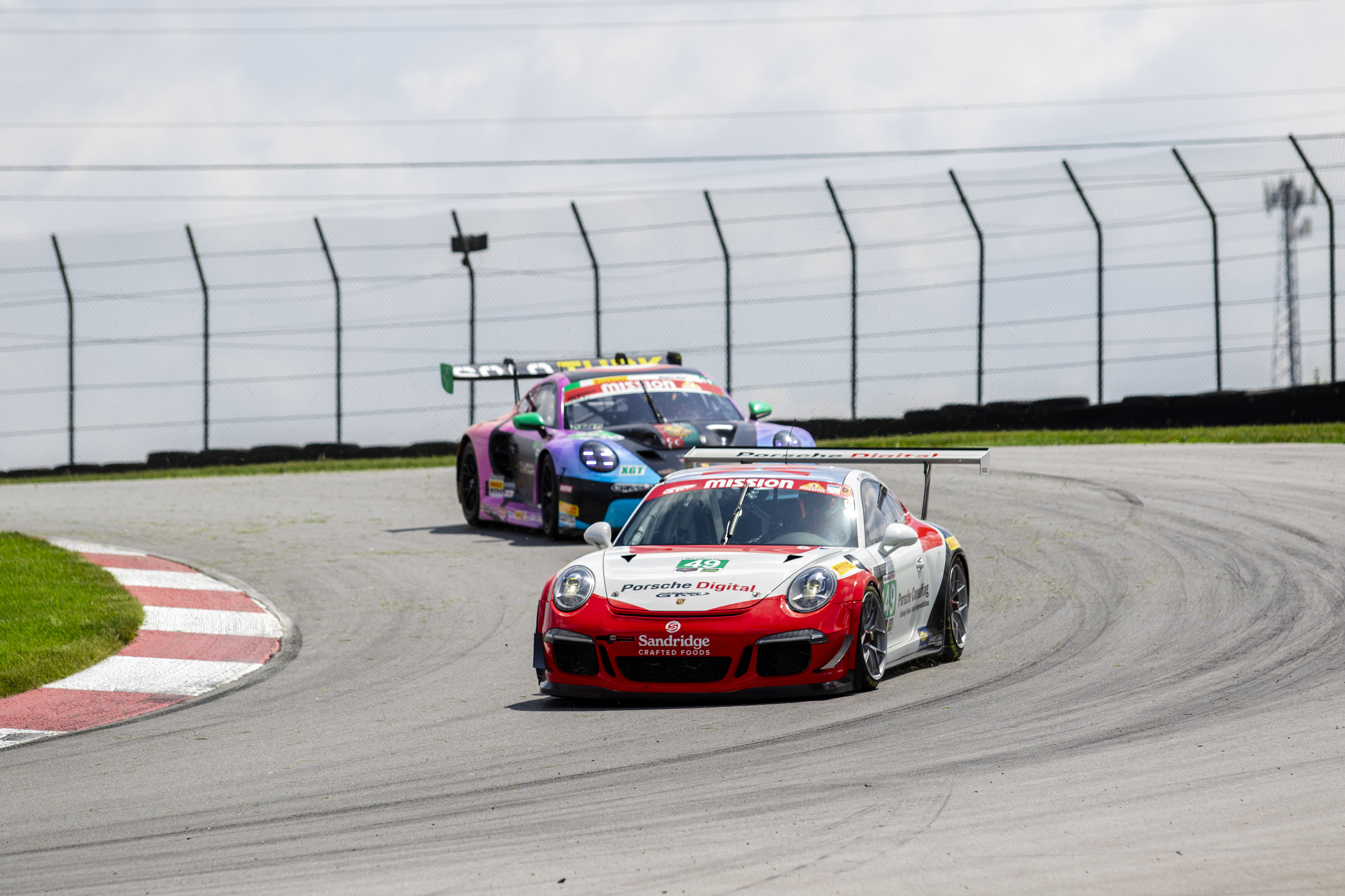 IndyLights cars race through Mid-Ohio Sports Car Course