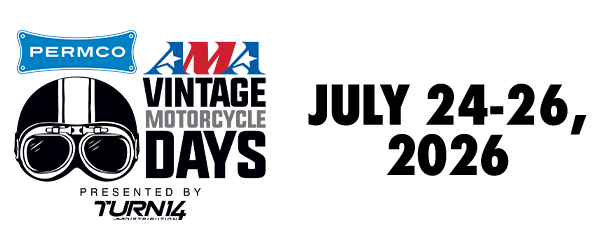AMA Vintage Motorcycle Days Presented by Honda Logo