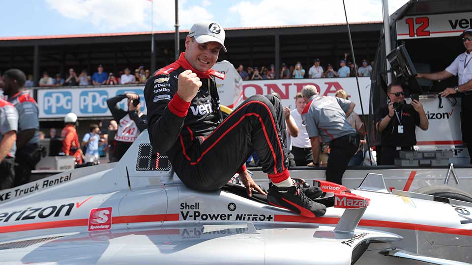 Will Power wins the P1 award at Mid-Ohio Sports Car Course