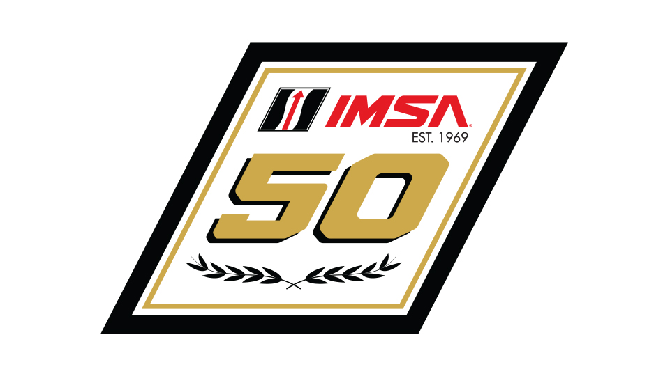 IMSA 50th Anniversary logo