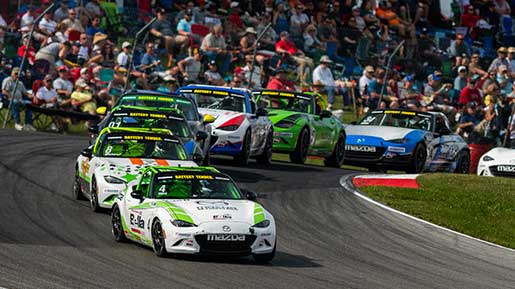 The Idemitsu Mazda MX-5 Cup presented by BFGoodrich® Tires is the signature spec series for Mazda Motorsports. Mazda-powered grassroots champions can earn a Mazda scholarship to compete in the series. The Mazda MX-5 Cup champion earns a $250,000 scholarship.